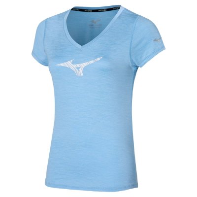 Camisa Mizuno Impulse Core RB Tee Mujer Azules - Chile M436BFPGTY